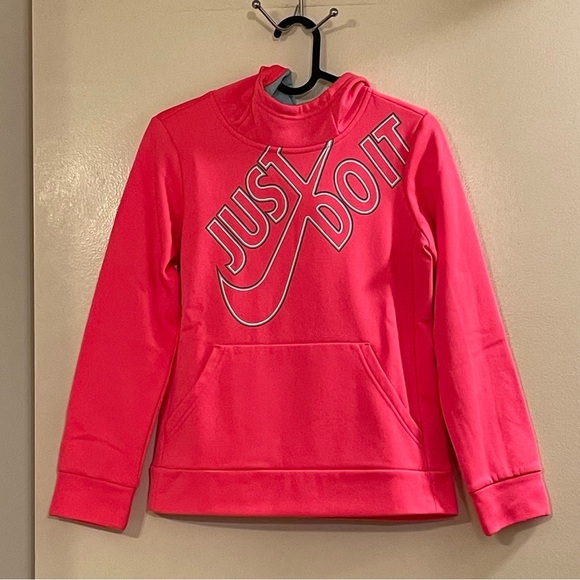 NIKE NWOT Dri-fit Therma 618 Racer Hoodie in Pink Aqua - Picture 2 of 6